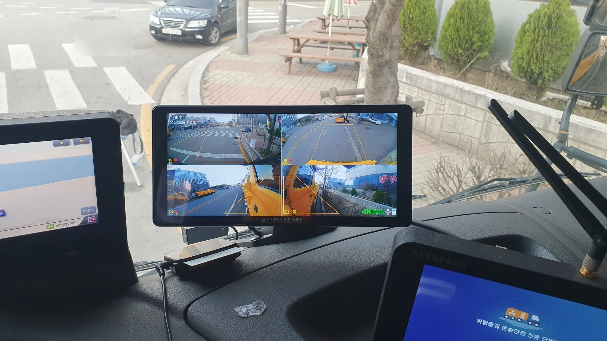 집게차 다채널 카메라 모니터 시운전